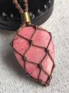 【大粒サイズ シリシャシスト】天然石入れ替え可能 紐ネックレス SS450