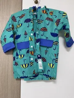 美品　傘柄　レインコートカッパ　ブランシェス　100センチ