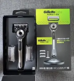 【新品】GilletteLabs 角質除去バー搭載 替刃3個 スタンド付のサムネイル