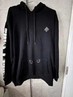 ニディガ 超てんちゃん　フード付きパーカー Lサイズ 黒