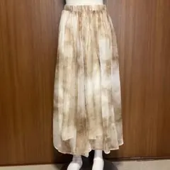 シフォンフレアロングスカート　新品未使用