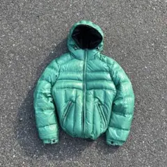 old UNIQLO 00s ダウンジャケット 光沢 y2k 短丈 テック系