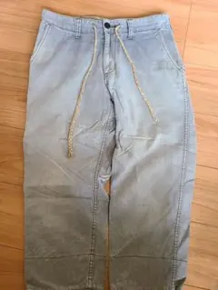 GOHEMP ワークパンツ 30インチ ライトグレー七分丈のサムネイル