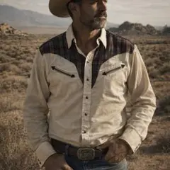 【ヴィンテージ 】60s後半 H BAR C（エイチバーシー）ウエスタンシャツ