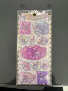 サンリオ　キラキラウォーターインシール　クロミ、マイメロ