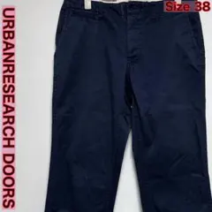 URBAN RESEARCH DOORS ワイドチノパン 38 ネイビー