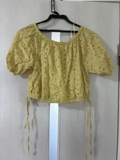 GU 花柄　ブラウス