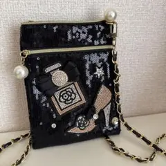 新品未使用品 キラキラスマホショルダーバッグ