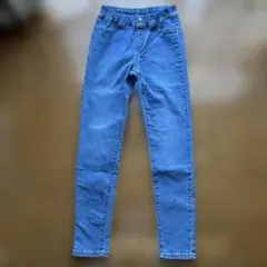 GU キッズ 男女兼用 のびのびデニムレギンスパンツ 150