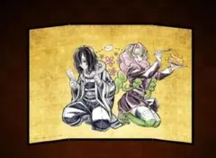 鬼滅の刃 WEBSHOPくじ A賞ミニチュア屏風　伊黒小芭内＆甘露寺蜜璃