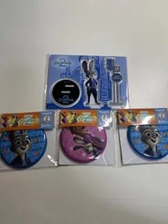 ズートピア ジュディ・ホップス アクリルスタンド・缶ミラー 4個セット