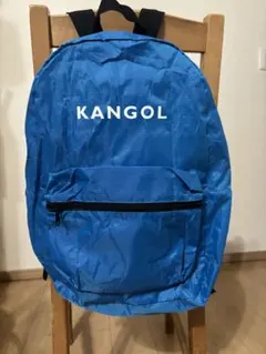 KANGOL 青 リュック 内ポケット付き