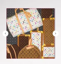 ルイ・ヴィトン 村上隆 シルクスカーフ マルチカラー