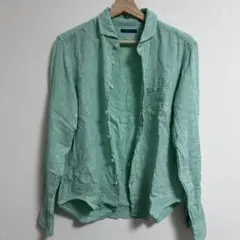 J.FERRY リネン長袖シャツ ミントグリーン