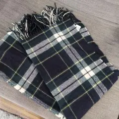 無印良品　ウール　ロングマフラー　チェック柄