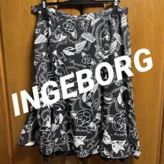 INGEBORG フレアスカート リボン花柄　サイズ11のサムネイル