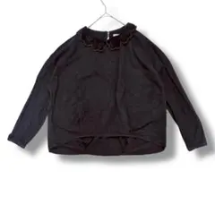 rivet & surge 長袖 トップス フラワーカラー　ブラック　黒　フリー