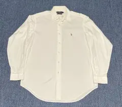 Polo Ralph Lauren BDシャツ ホワイト90s リネン レーヨン