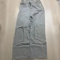 DAZY ライトブルー ワイドレッグ デニム M