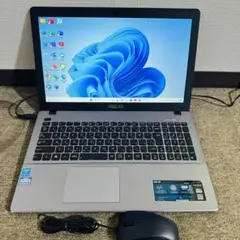 S265 ASUSノートパソコンi7メモリ8G高速SSD WEBカメラWin11