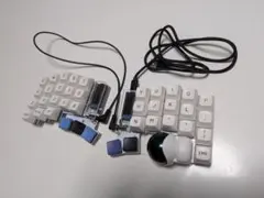 角度調整可能 自作分割キーボード ロータリーノブ2箇所 人間工学 トラックボール meishi Trackball Module