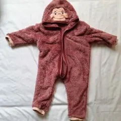 おさるのジョージ フード付きロンパース
