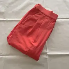 グローバルワーク　ウツクシルエットテーパードパンツ　Sサイズ　オレンジ