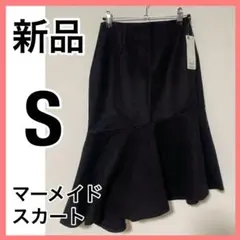 新品gu マーメイドスカート フレアスカート 厚手 起毛 無地 S マーメード