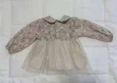 【即日発送】Cottoli 花柄チュールワンピース