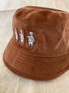 ラムチョップ バケットハット コーデュロイ 茶 秋冬 グラニフ