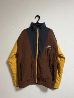 New Balance キルティングジャケット ブラウン イエロー