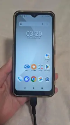 ホワイト スマートフォン 本体　android　14　アンドロイド