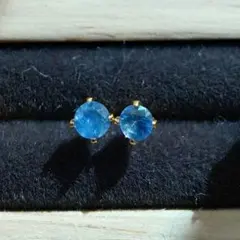 ✧セイロン 加熱 コーンフラワーブルーサファイア 2.6mm✧　ピアス　ステン