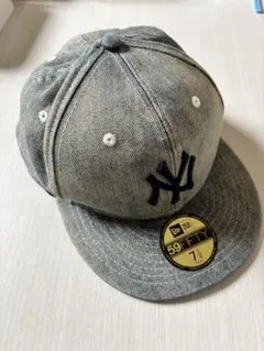 New Era グレー キャップ 7 1/2