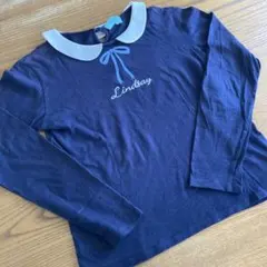 Lindsay リンジィ　襟付き　長袖カットソー　160