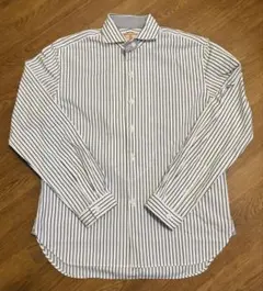 【美品】BARACUTA ボーダーシャツ　38 バラクータのサムネイル