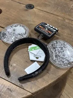 新品タグ付き　香港ディズニー　海外ディズニー100周年　ミッキー　カチューシャ