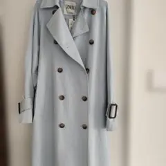 ZARA ザラ ショート丈 ダブルブレスト トレンチコート M - メルカリ