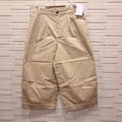 新品未使用 Oscope ワイドパンツ L ウエストゴム ベージュ　ゆったり