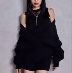 gyda ロンパース　ブラック