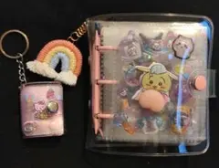 ♡シール帳完成品♡ミニシール帳＆虹チャーム付き