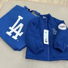 キッズ 90 ドジャース 中綿入り ジャンパー & トートバッグ まとめ売り