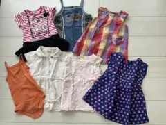 【5/20まで】ベビーワンピース6点＋ノースリーブ 80cm の7点セットのサムネイル