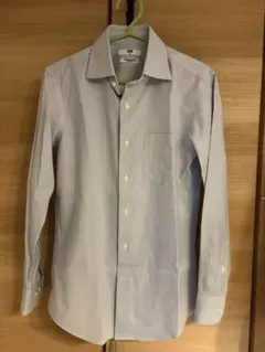 スーパーノンアイロンスリムシャツ/セミワイド/ストライプ スリムフィット XS