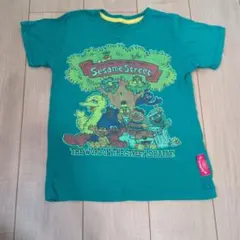 ブーフーウー　セサミストリート Tシャツ グリーン 1969　レア　140のサムネイル