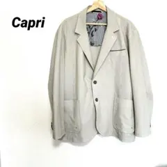 2614M　カプリ　コットン　テーラードジャケット　アウター　ピンストライプ　花