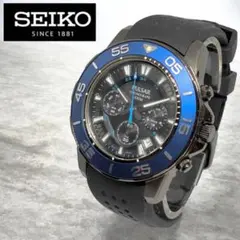 【電池交換 動作確認済】SEIKO PULSAR クロノグラフ 防水 100M