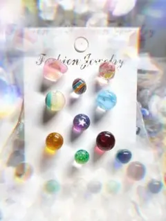 Ｎｏ2068 樹脂ピアス★いろいろ10点