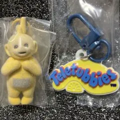 テレタビーズ ふわふわカラともマスコット Laa-Laa ロゴ　２個まとめ売り