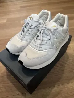 New Balance U574LGWDホワイト 27.0cm